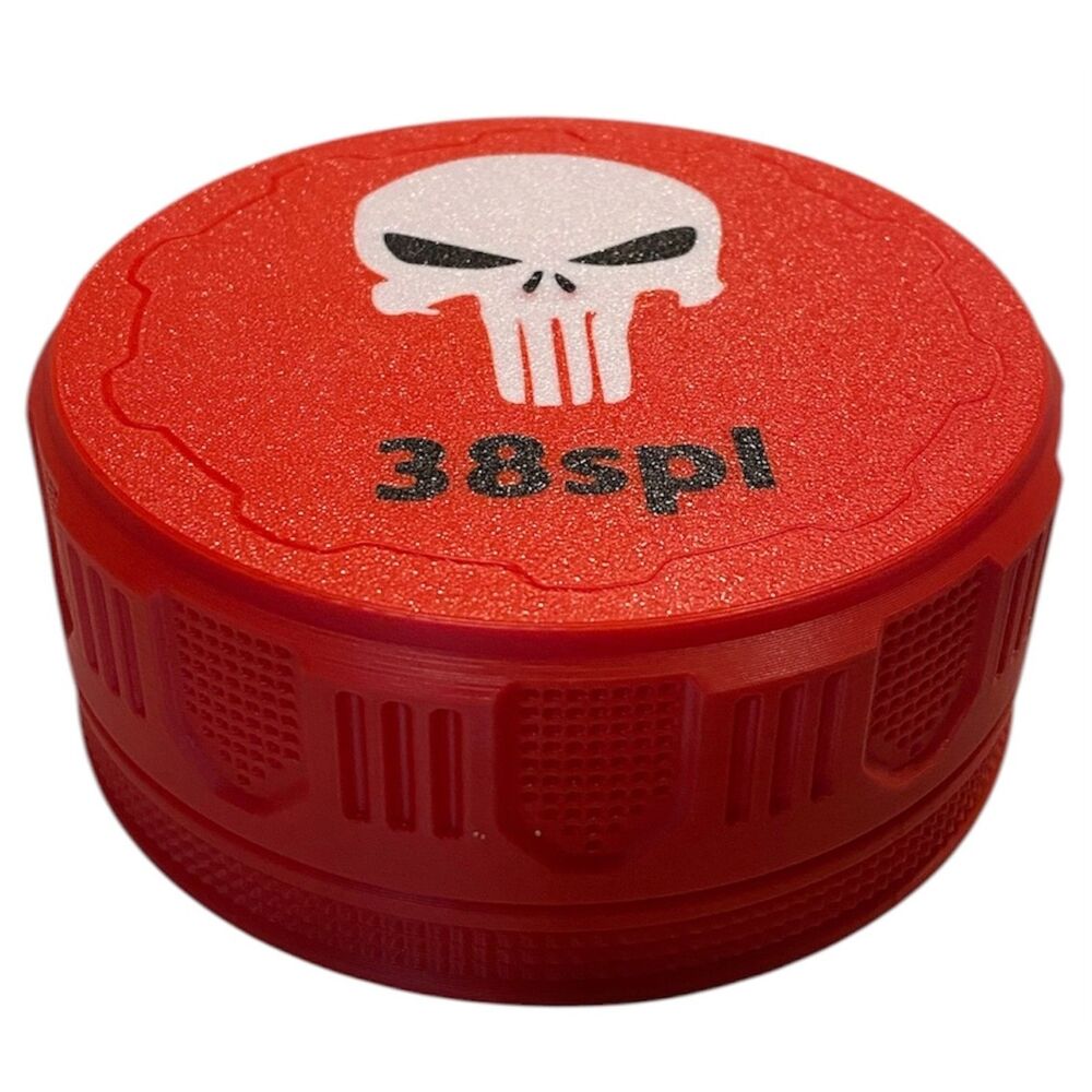38SPL Ammo Can II - Punisher Lid - RED - 3181-0208